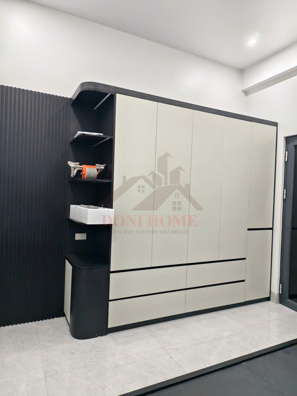 Thiết Kế Thi Công Tủ Áo Hiện Đại Không Tay Nắm TA08